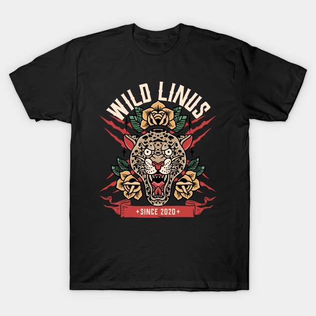 Screaming Tiger T-Shirt by Wild Linus Design